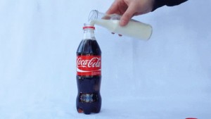 coca cola with milk