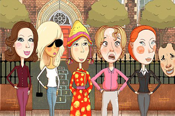 mom types in playground