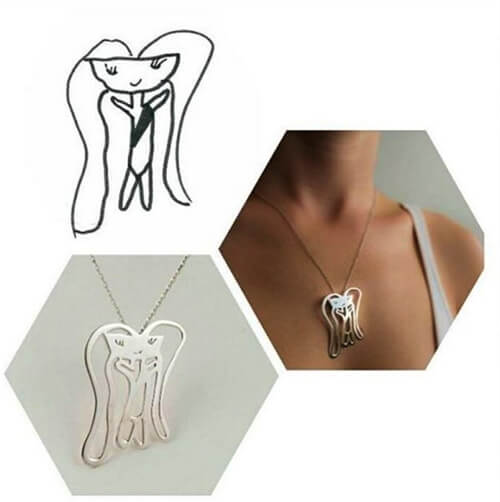 Ζωγραφιές παιδιών που μετατρέπονται σε κόσμημα