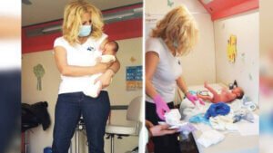 Το πρώτο μωρό που εξετάστηκε στο Αρκαλοχώρι Κρήτης μετά το σεισμό